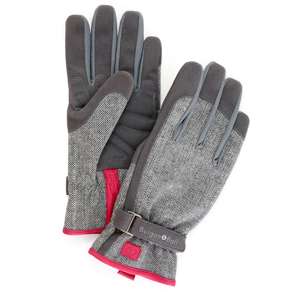 Burgon & Ball 'Love The Glove' Grey Tweed Gloves