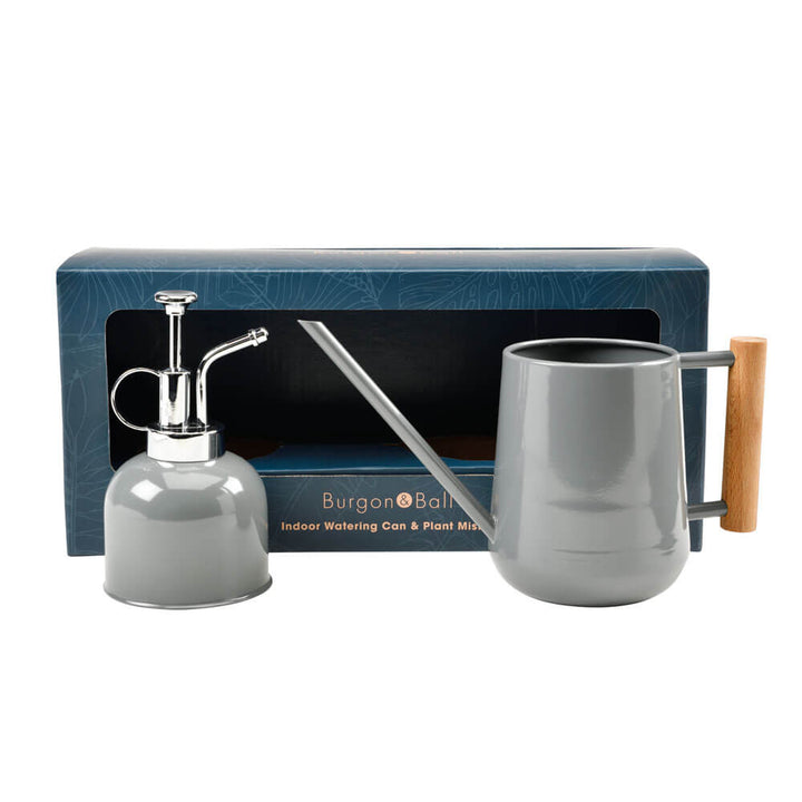 Burgon & Ball Indoor Watering Can & Mister Set - Limited Edition - Charcoal